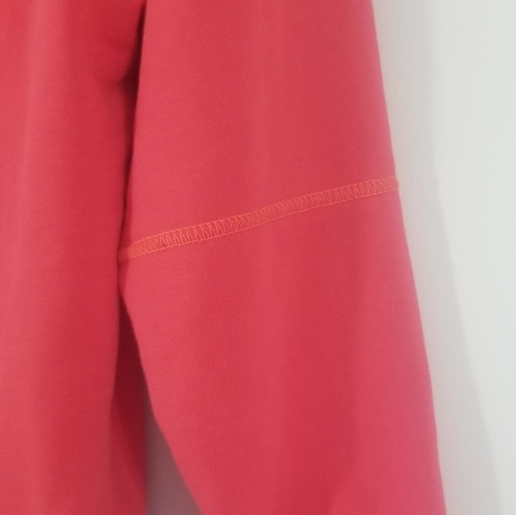 Nike Hoodie. Pink with Orange Accents. Front Ombre Nike Logo. Size Womens Small. - Picture 7 of 10